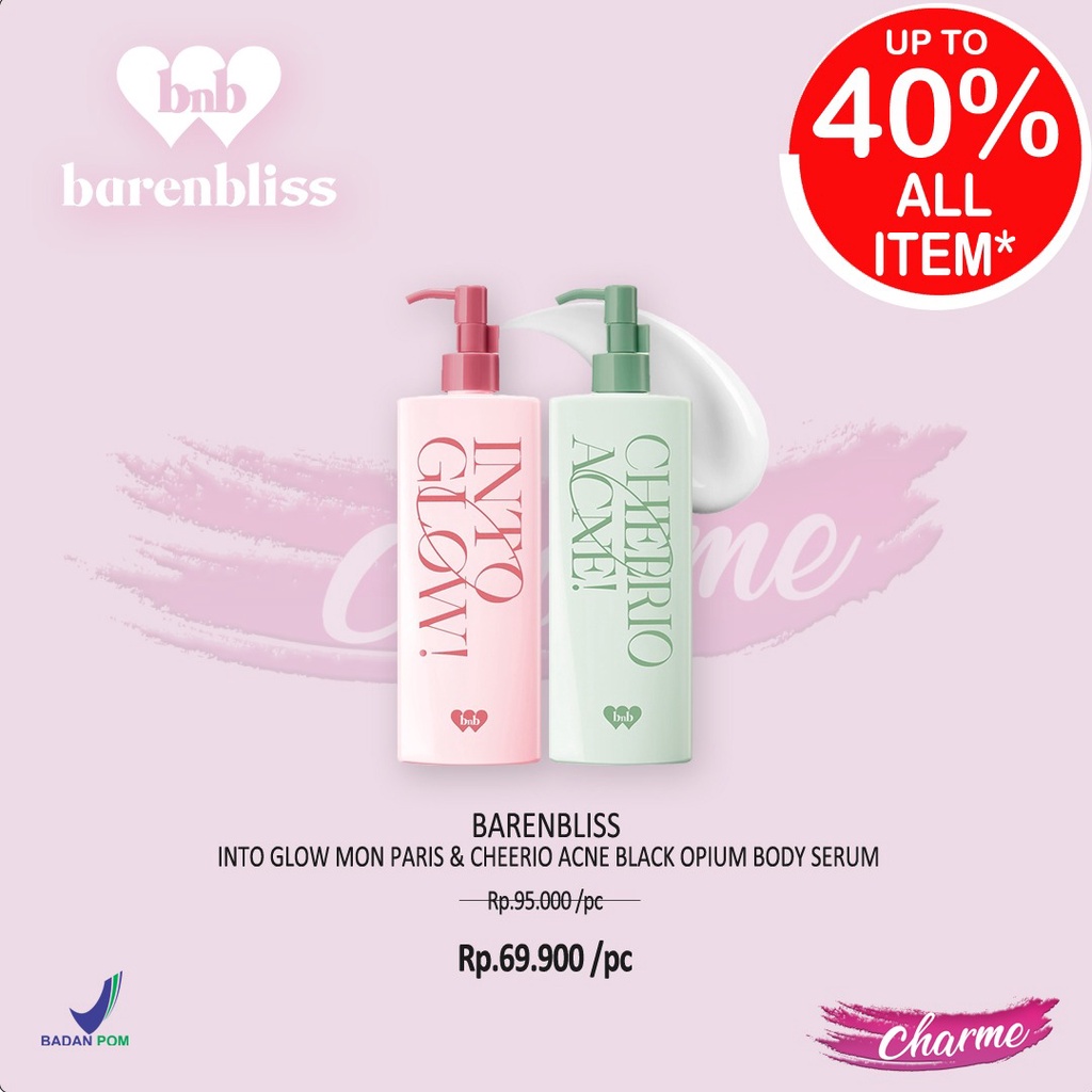 (READY &amp; ORI) BARENBLISS Into Glow Mon Paris Brightening Body Wash / Serum