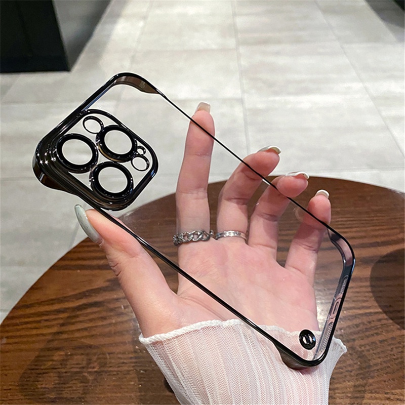Hard case Pelindung Lensa Transparan Untuk iphone 11 12 13 14 pro max