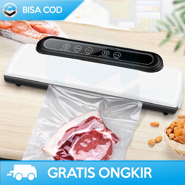 MESIN VACUM SEALER MAKANAN ALAT PRES PLASTIK CEPAT DAN PRAKTIS 100WATT