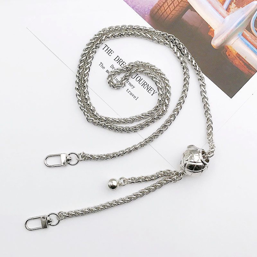 Tali lanyard anti Hilang Bahan Metal Aksen Mutiara Untuk Handphone