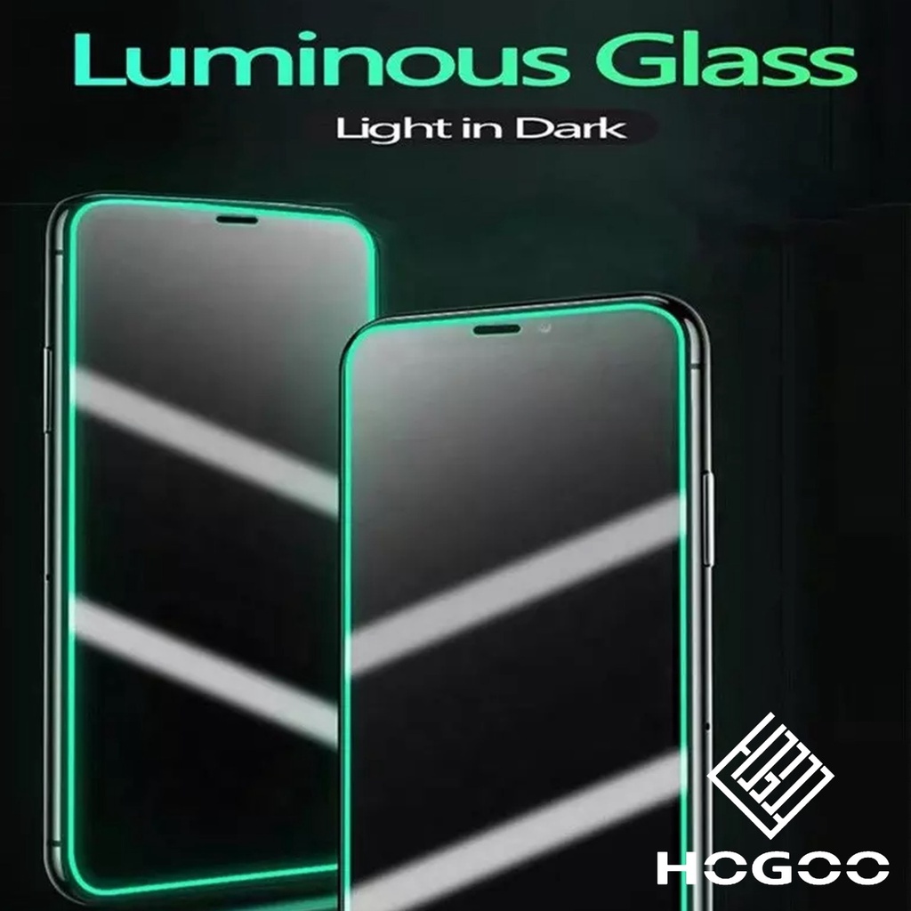 TEMPERED GLASS Luminous Glow In The Dark FOR IPHONE 6 7 8 PLUS SE 2021 2022 X XR XS MAX 11 12 13 14 PRO MAX 12 13 MINI 14 PLUS PELINDUNG LAYAR DEPAN