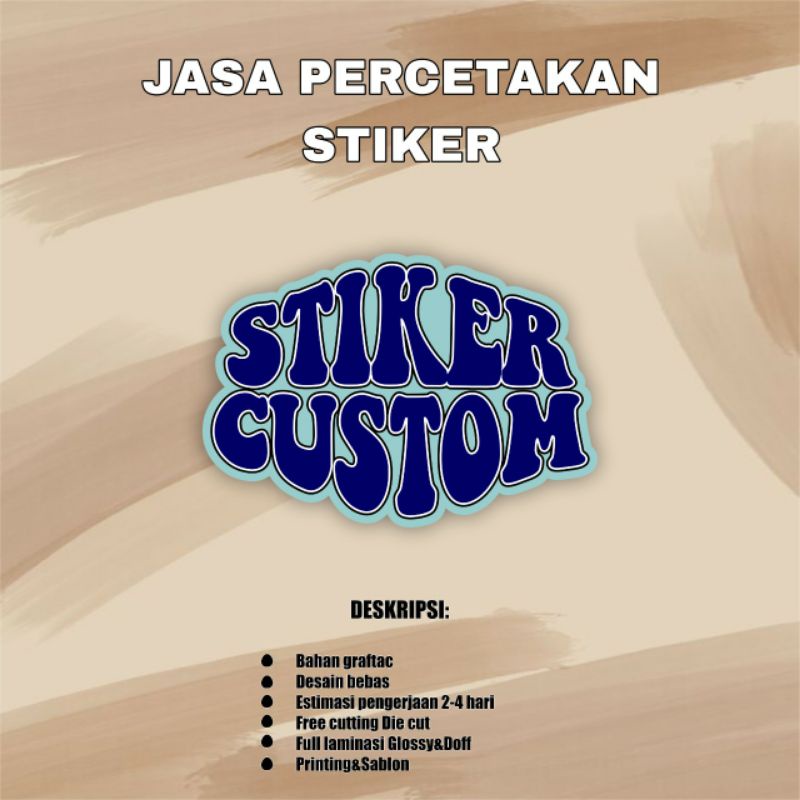 

Custom Media promosi stiker brand (90-120pcs) terima pesanan sesuai desain anda