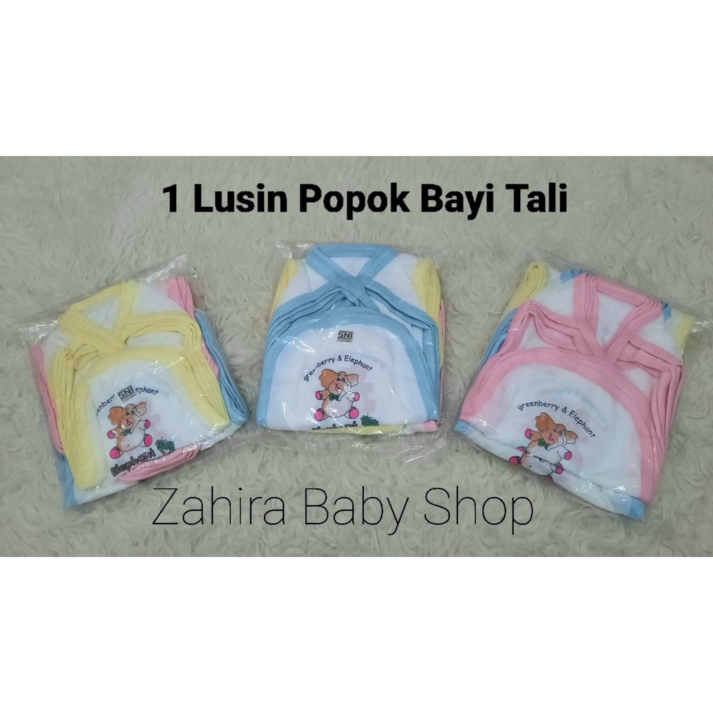 1 Lusin Popok Bayi Tali, Popok Kain (12pcs), Popok Bayi Newborn