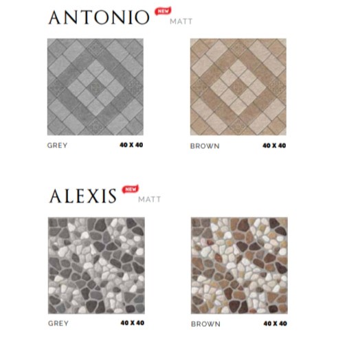 PLATINUM KERAMIK ANTONIO GREY 40X40 GRADE A