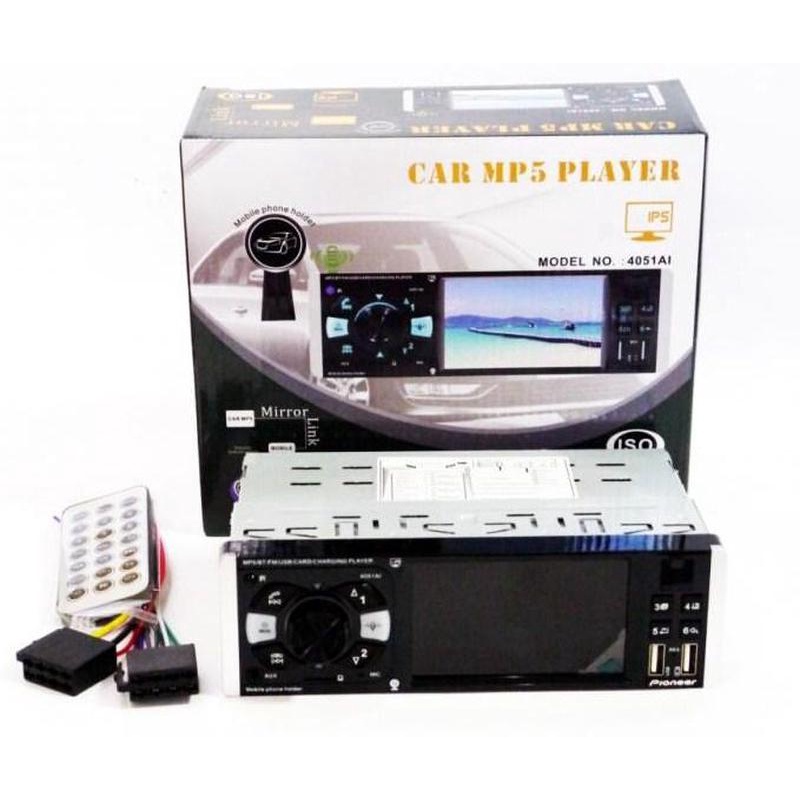 Tape mobil Single Din Mobil LCD 4.1 Inch FM Radio Rear Camera - 4012B