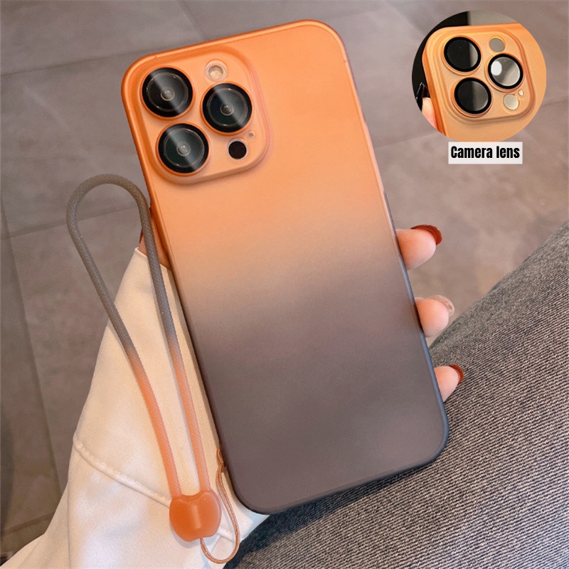 Lanyard+Luxury elindung Lensa Kamera case iphone 14 pro max plus casing iphone 13 12 pro max camera protector shockproof Hard case