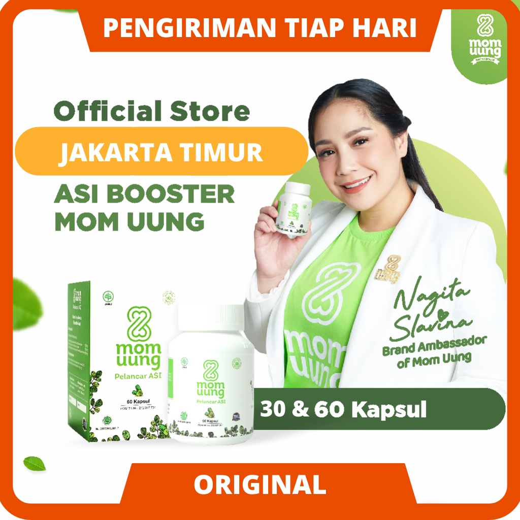 Mom Uung Asi Booster 30 Kapsul Pelancar Asi Herbal Momuung Vitamin Ibu Menyusui Original