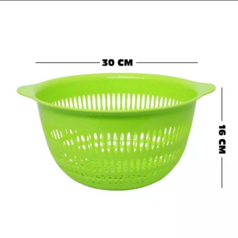 Wakul Bulat Plastik Diameter 30.Cm Saringan Keranjang Fuji Round Basket Strainer