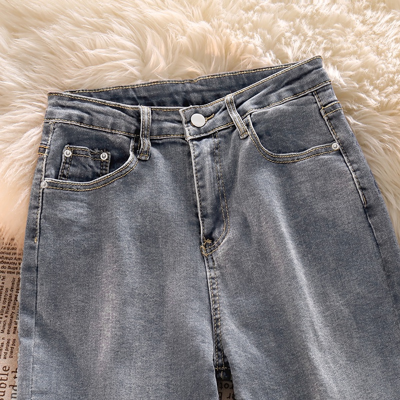 Highwaist Lurus Jeans Wanita Ada Melar Skinny Jeans Impor