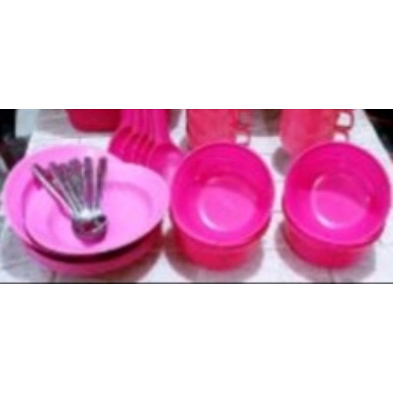 SET PIRING MANGKOK PINK
