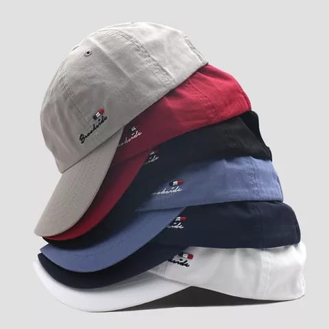 Topi Unisex Cap Hat Cotton Material Bordir Brookside terbaru