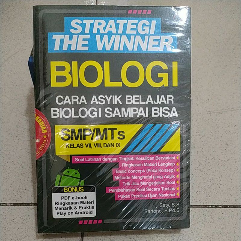 ORI BEKAS STRATEGI THE WINNER BIOLOGI CARA ASYIK BELAJAR BIOLOGI SAMPAI BISA