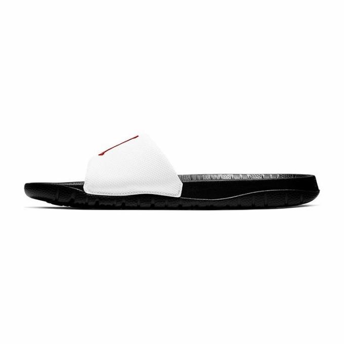 Sandal pria Jordan Break Slide Black/White 100%Original AR6374-016