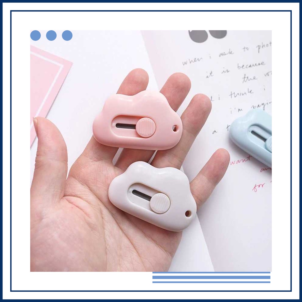 

Terlaris Oule Pisau Cutter Mini Pemotong Kertas Desain Cloud - OL-6100 Elegan