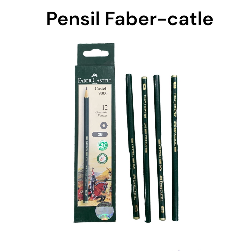 

PENSIL 2B faber castle9000 PER 1 lusin/12 pcs