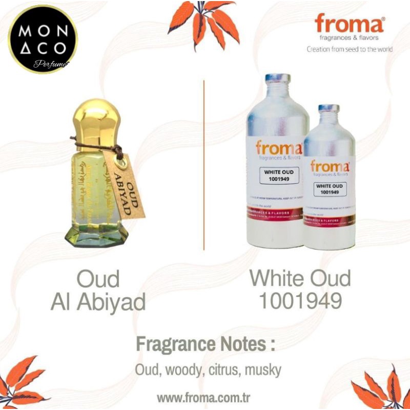 WHITE OUD INSPIRED OUD ALABYIADD BY FROMA - ASLI 100%