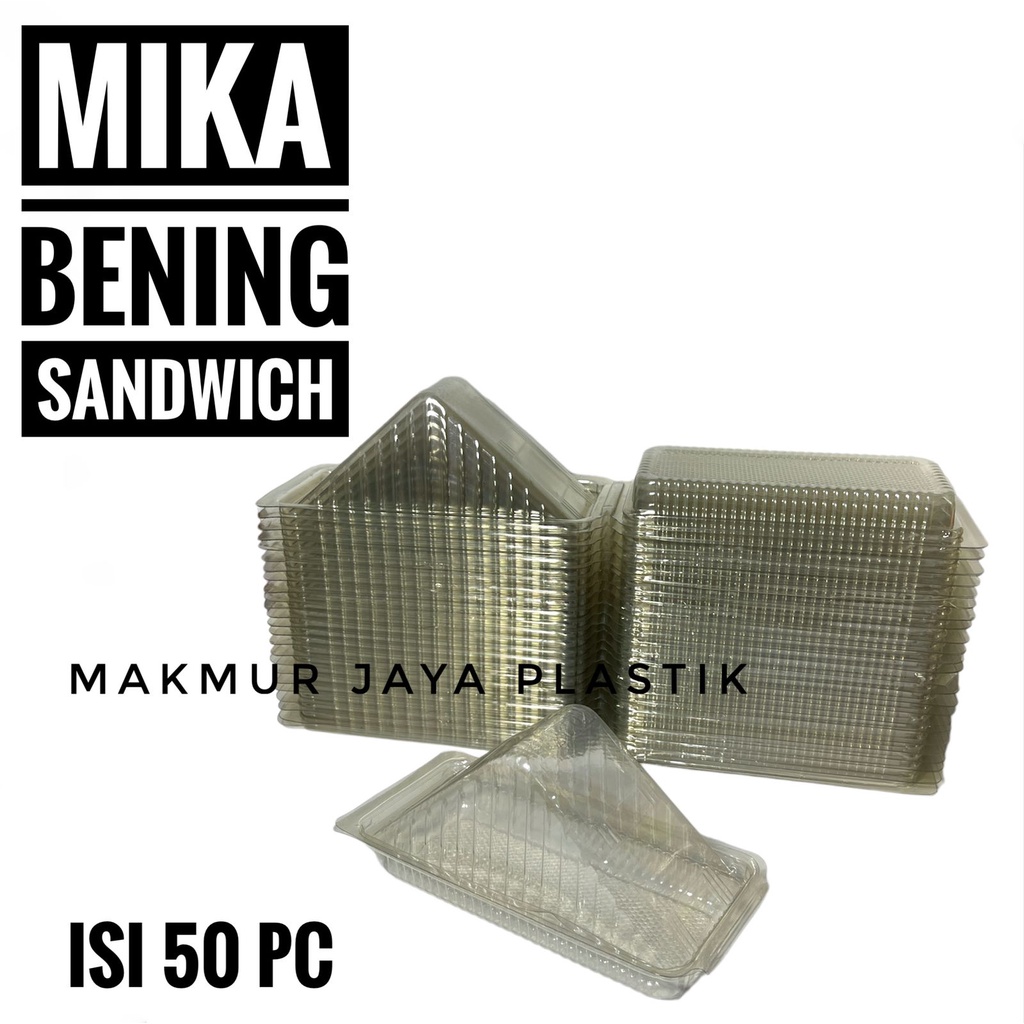 Jual Mika Bening Sandwich Segitiga Isi Pc Shopee Indonesia