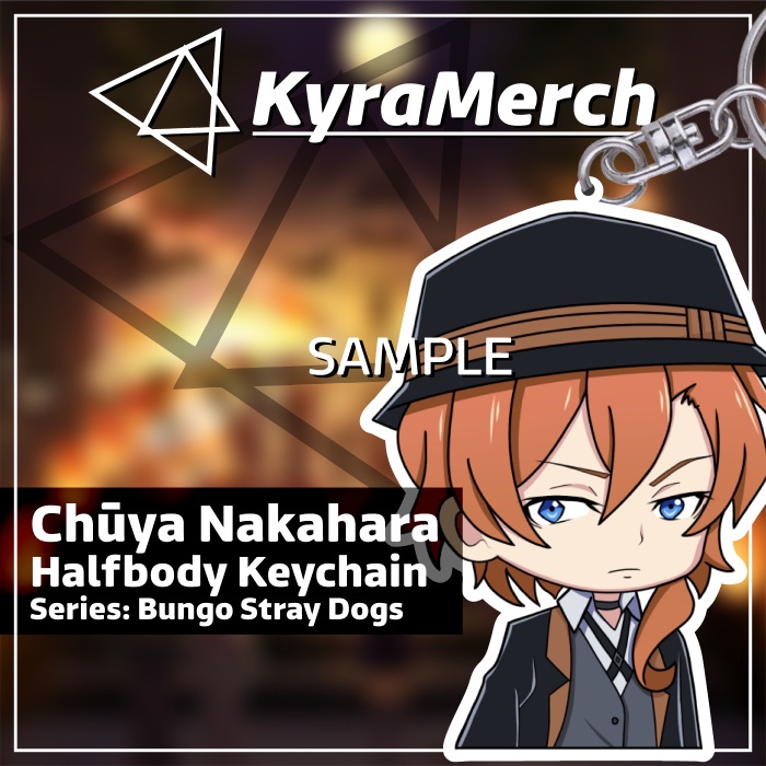 Keychain Halfbody Bungou Stray Dogs Chuya Nakahara
 | KyraMerch Anime Fanmerch Dealer