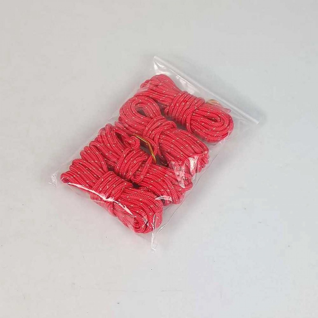 Tali Paracord Serbaguna Tenda Outdoot Camping Rope 4 Roll Pin Buckle