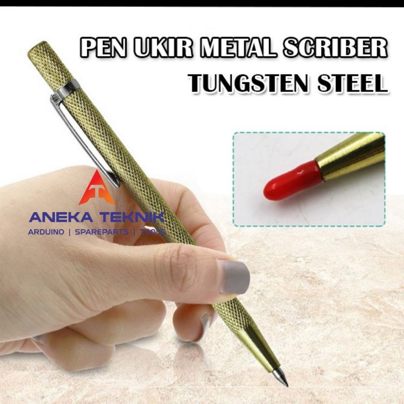 

Pena Ukir Metal Scriber Keramik Ubin Nat Kaca Super Tajam Tungsten Steel Multitool
