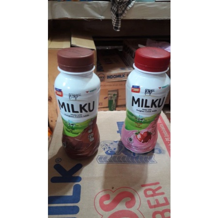

Grosir susu UHT milikku rasa coklat dan strawbery