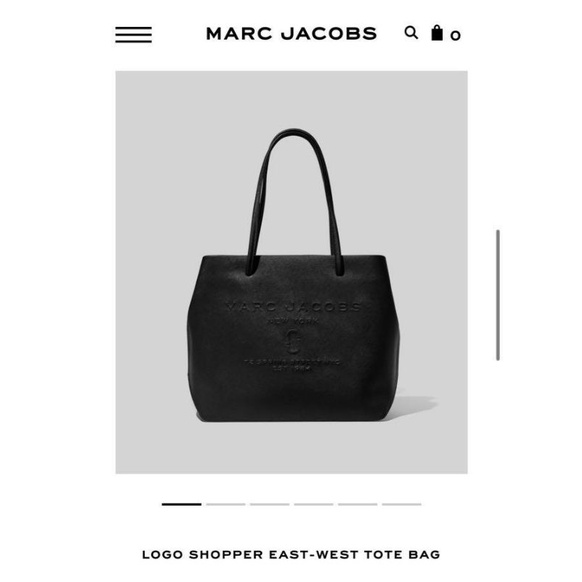 Marc Jacob Logo Shopper East West Tote Bag Authentic