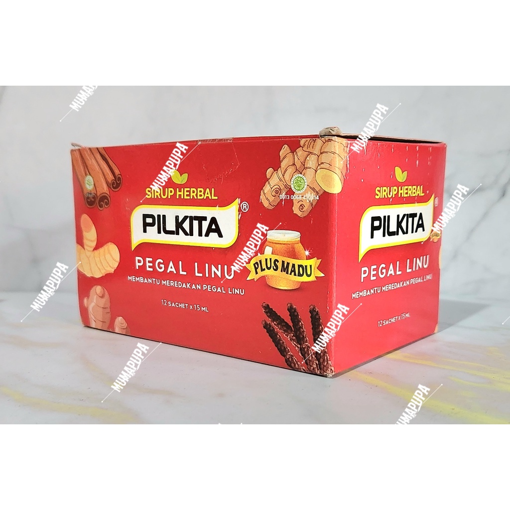 Pilkita Cair Sirup Herbal isi 12 Sachet x 15ml untuk meredakan pegal linu