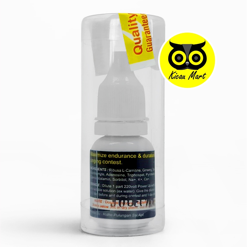 VITAMIN OBAT PENGGACOR BURUNG MURAI KACER KENARI POWER UP 220 VOLT PENAMBAH MENTAL TEMPUR VITPUKA