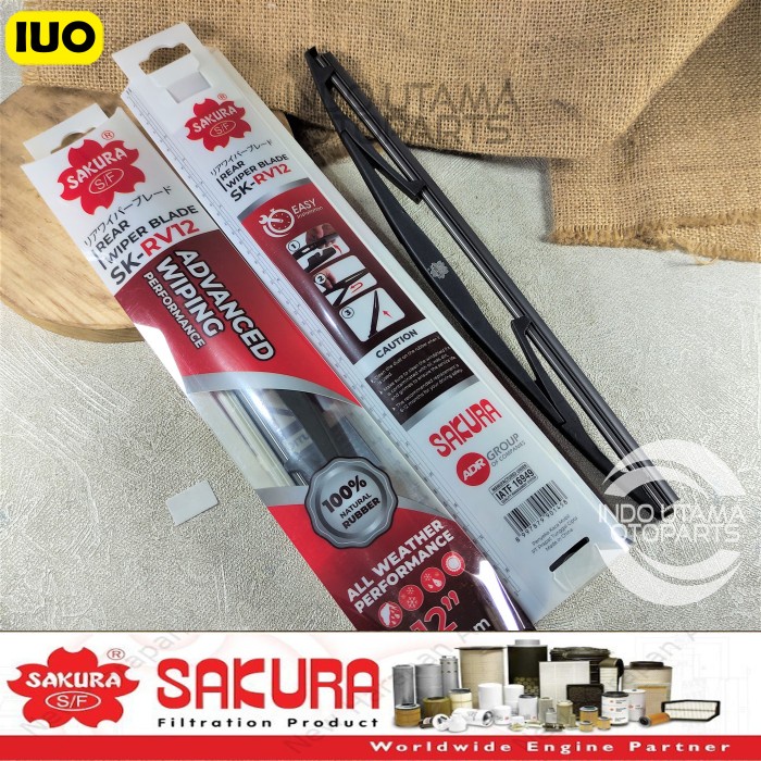 Wiper Belakang Pajero Sport BR-V Xpander BRV Sakura 12 inchi RV12