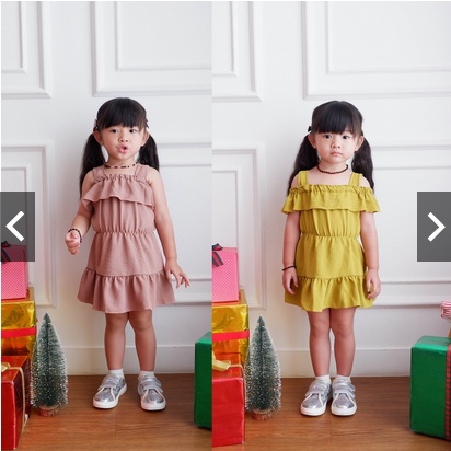 DRESS SABRINA TALI DUA SEXY BABY | Dress Sabrina baju anak perempuan