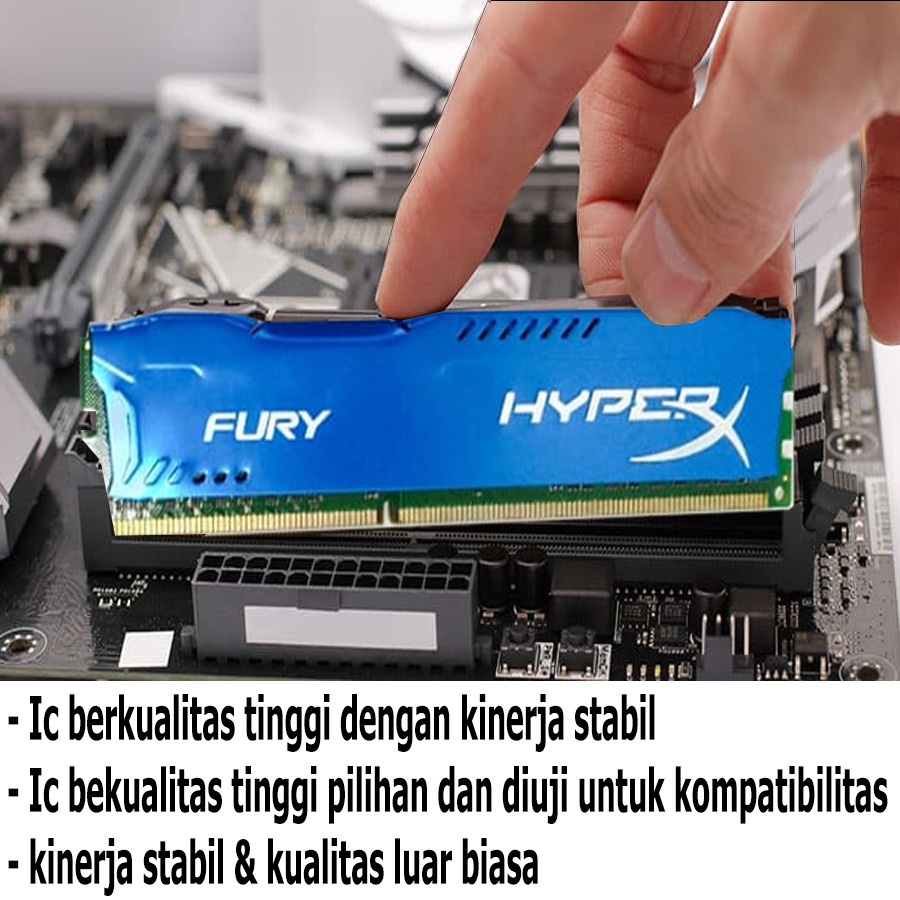 RAM DDR3 4GB PC MEMORY / RAM PC HYPER X FURY GAMING