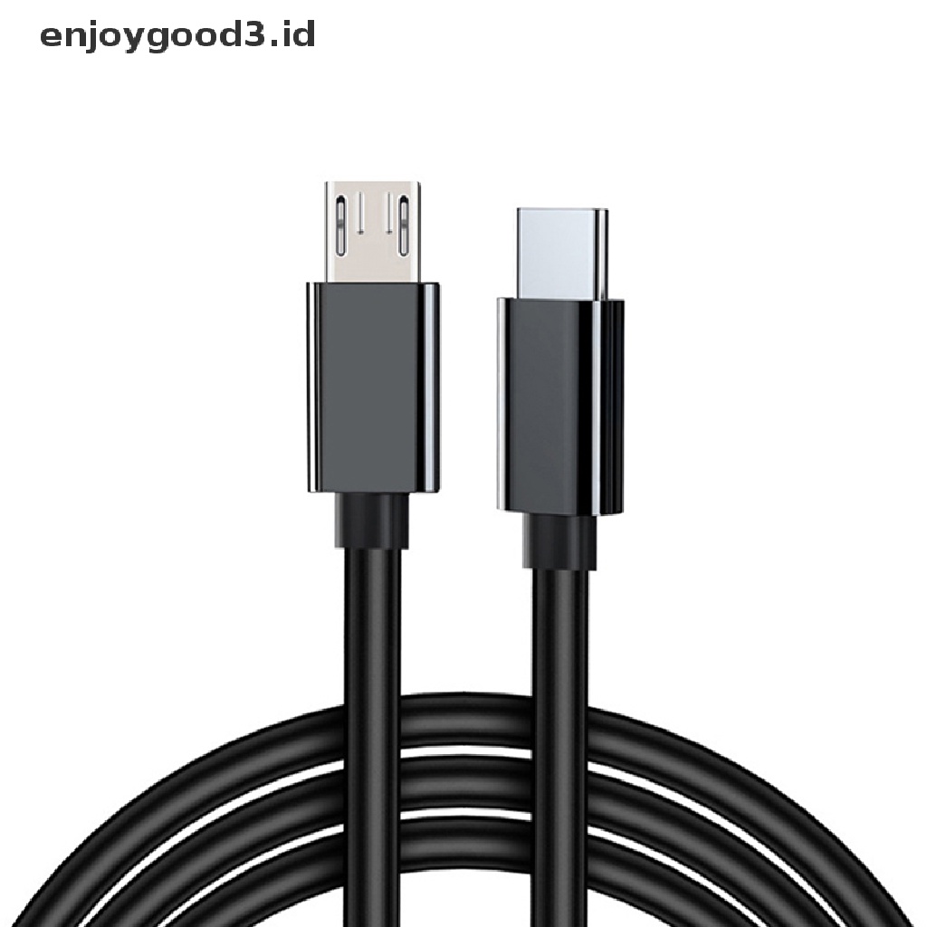 Kabel Data / Charger OTG USB Tipe-C Male Ke Micro USB Male