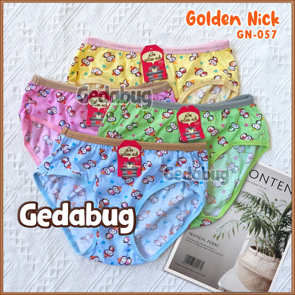 Celana Dalam Anak Golden Nick 057 WARNA Print / CD Anak Perempuan - Satuan | Gedabug