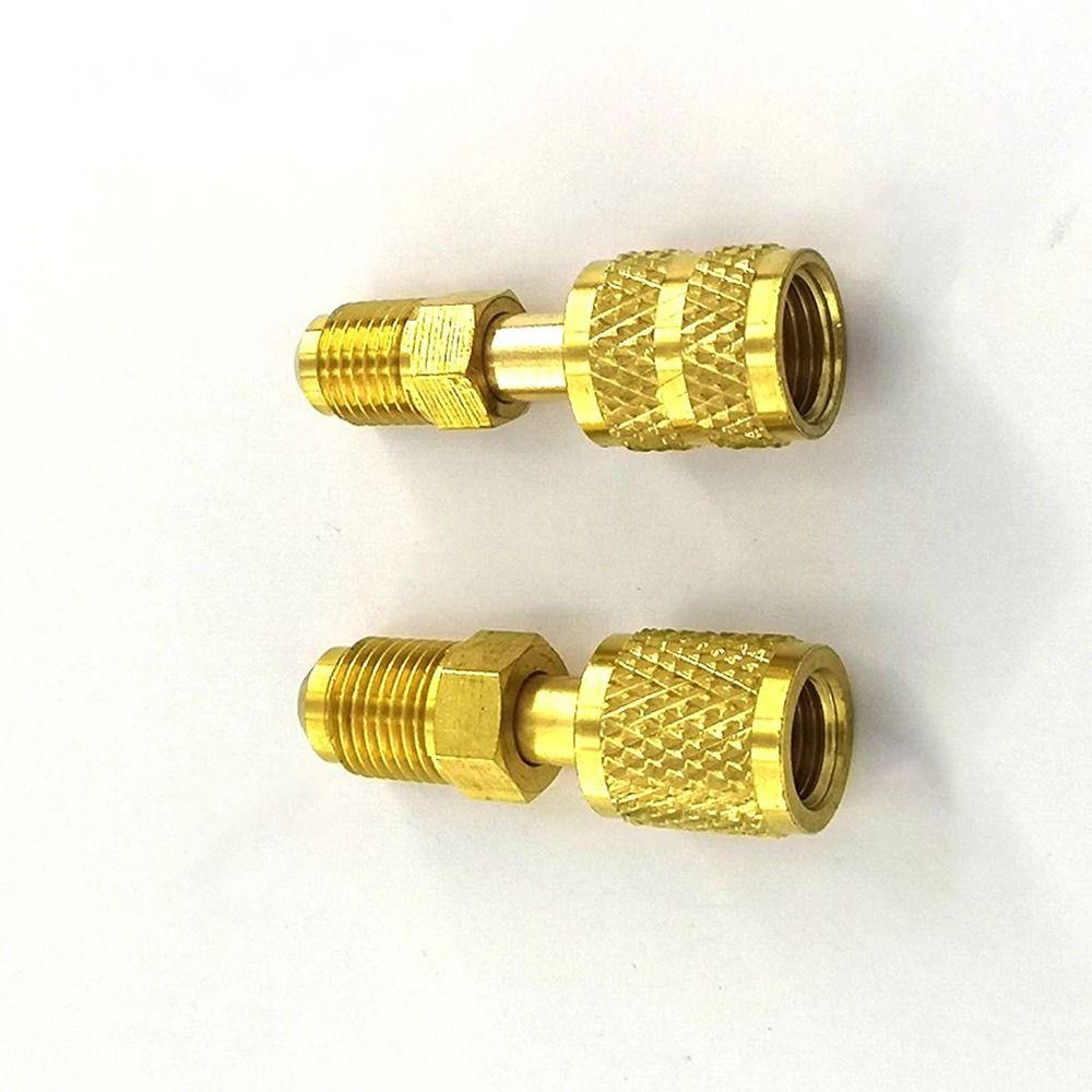 Top 2pcs Adaptor Ac Sparepart Pompa Vakum Kuningan Untuk 5per16sae F Ke1 /4Sae