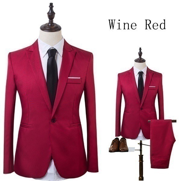 SETELAN 2in1 Jas Blazer Nikahan Jas Formal Set Jas Pria Slimfit