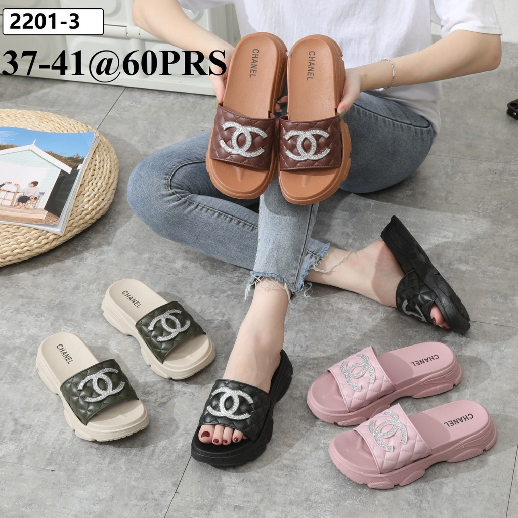 SANDAL SLOP TEBAL MOTIF CNL BEST SELLER LCR 2201-3N