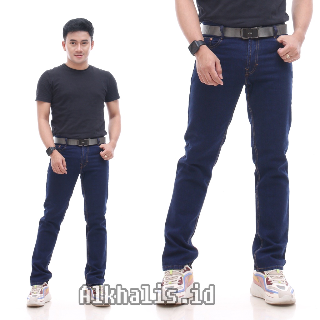 CELANA JEANS PRIA PANJANG STANDAR REGULER BASIC PANTS STRAIGHT JEANS PRIA COWOK MURAH TERLARIS