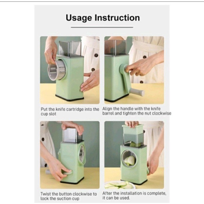 FMFIT Cutin 3 in 1 CUTTER Vegetable Slicer Pemotong Parutan Sayur dan Buah