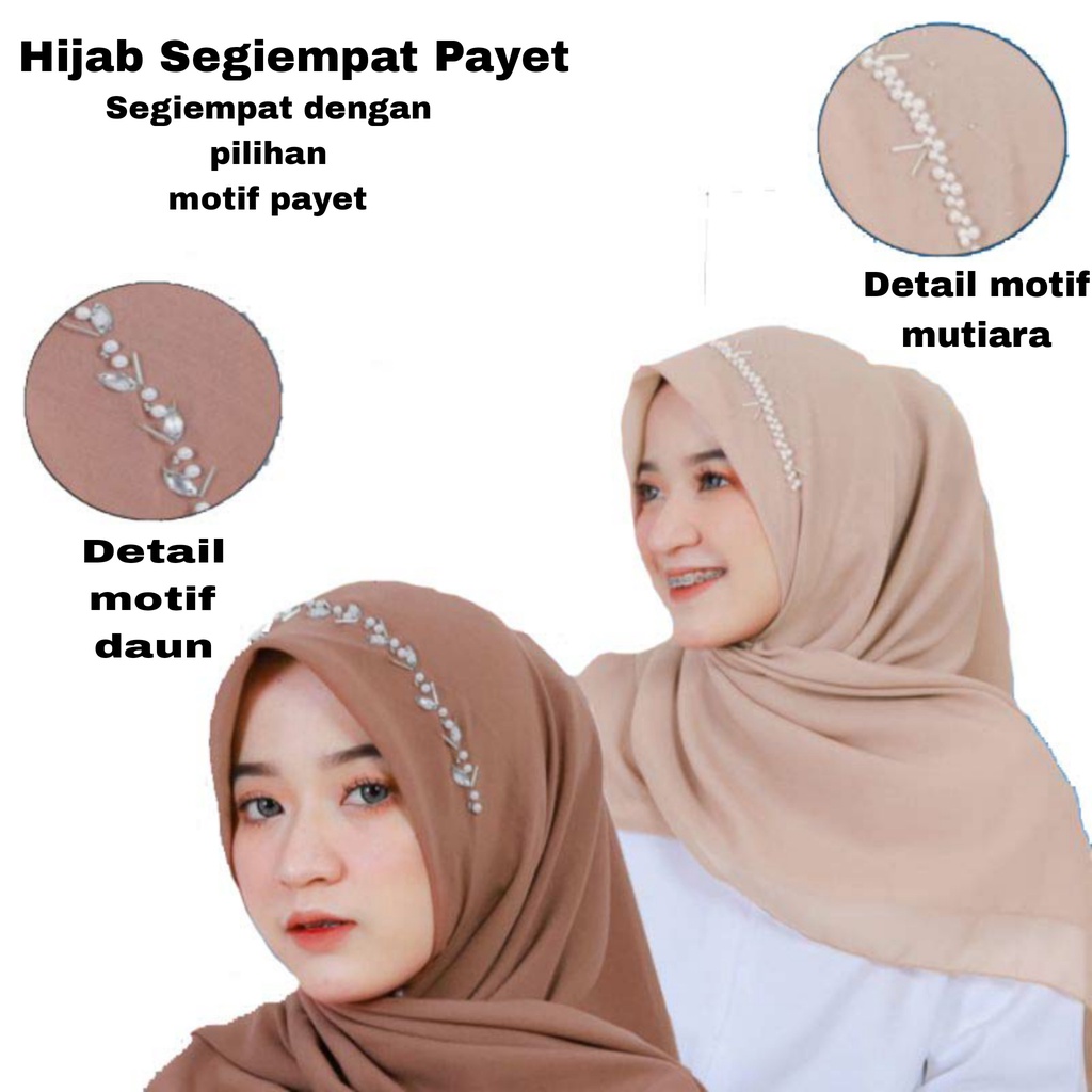 [PART 2] Kerudung Segiempat Bella Pearly / Bella Square Mutiara 40 WARNA +++