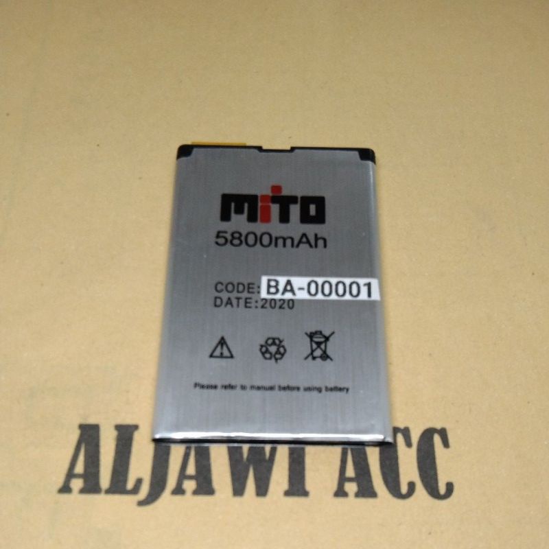 Baterai batre battery Mito 220 / Mito 122Q BA-00001 Original Battery Hp