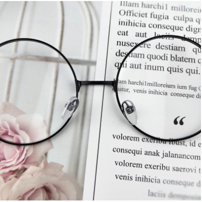 Kacamata Photocromic 2 In 1 Kacamata Bulat Lensa Photocromic Anti Radiasi Wanita Pria Anti UV Import Real Pict