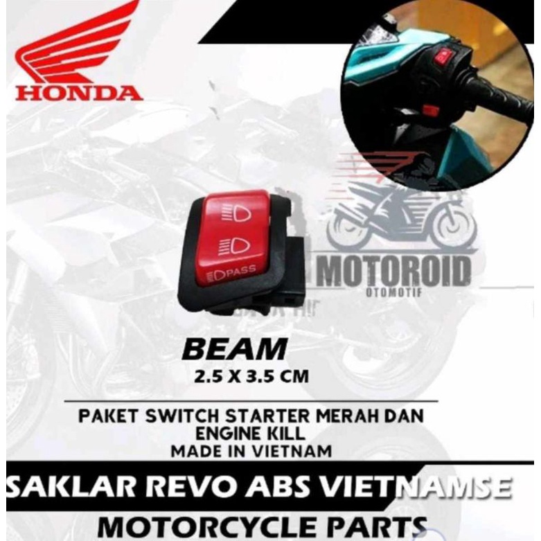 Tombol saklar engine + stater  vietnam vario 125 150 scoopy pcx adv dll / tombol saklar starter vietnam / tombol beam pass