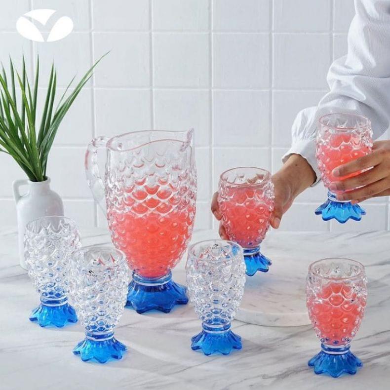 *TERLARIS* Promo! Tempat Air Nanas Teko Set Vicenza VGC089KC Original Gelas + Jar Pitcher Dijamin