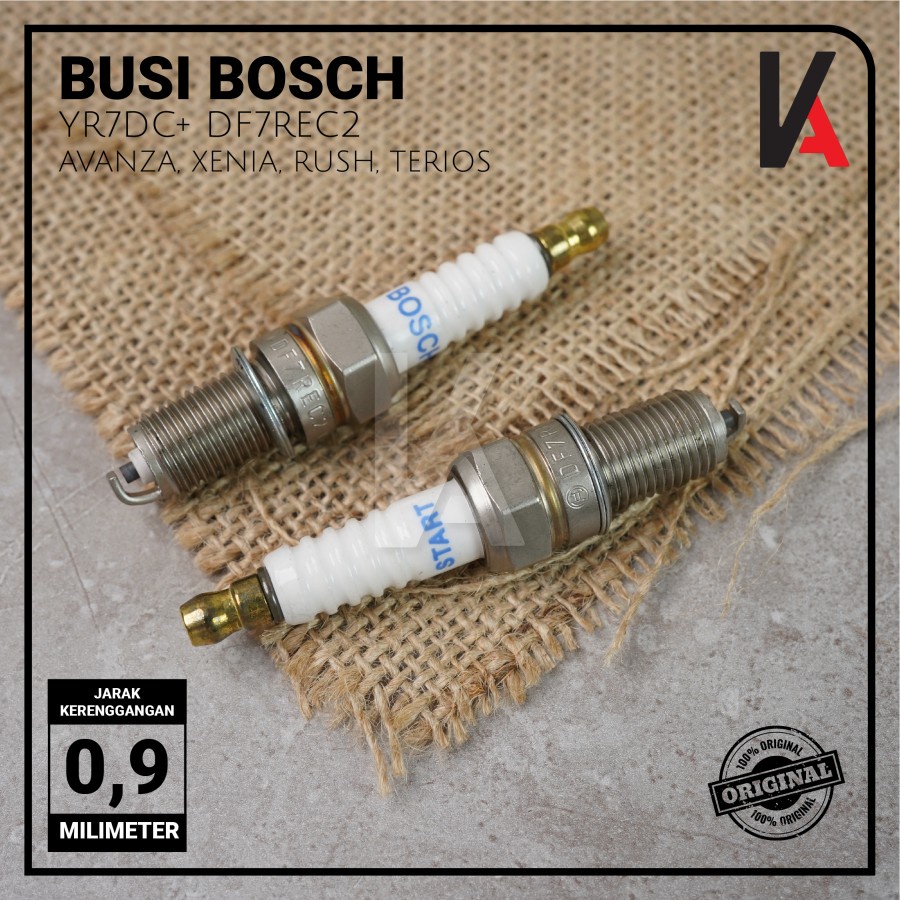 BUSI BOSCH MOBIL AVANZA XENIA RUSH TERIOS YR7DC+ DF7REC2 SPARK PLUG ORIGINAL