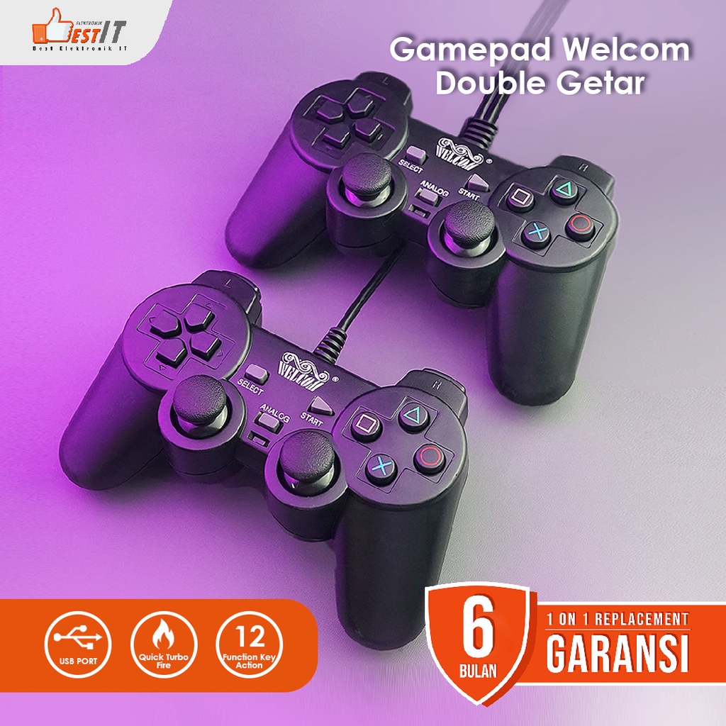 Gamepad double Getar USB Welcom // Joystick Double Getar USB Welcom