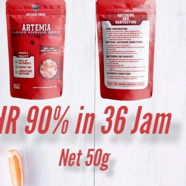 Artemia Optimus Prime Merah Net 50 Gram - OP MERAH