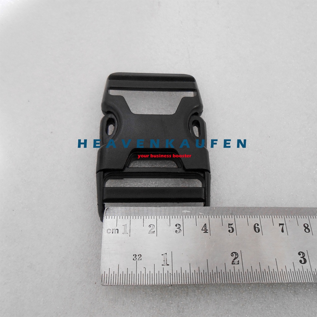 Buckle Kunci Sodok Tas 3,8 cm Acetal Hitam Type G38X Ecer Grosir