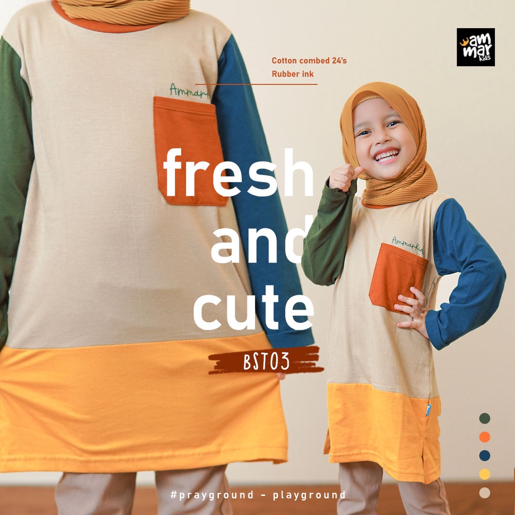 Kaos Anak Couple Laki Laki perempuan Ammar Kids Bumi Earth Series  3 12 Tahun Kualitas Premium Distro