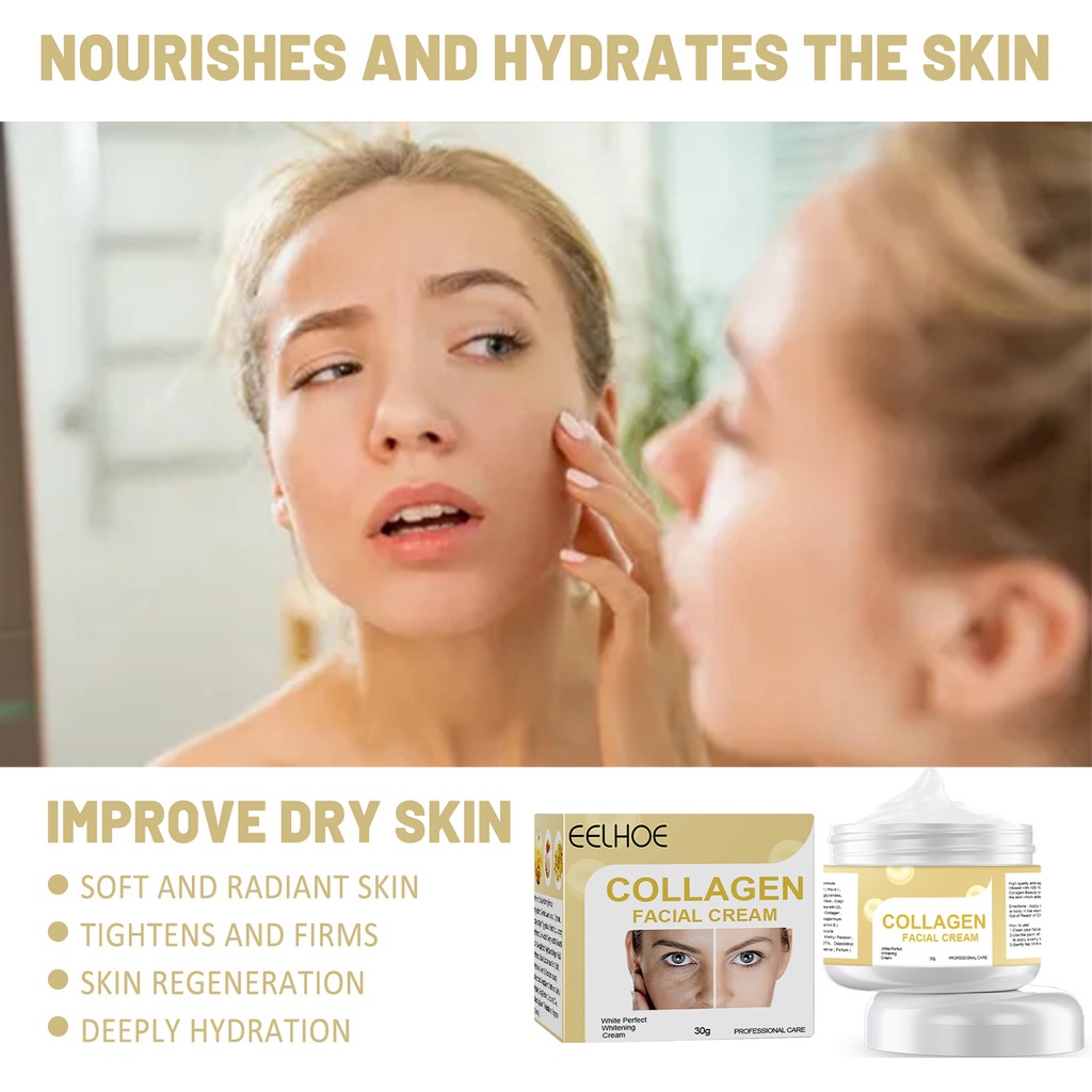 Collagen Anti Wrinkle Face Cream Vitamin C Hyaluronic Acid Retinol Moisturizing Cream