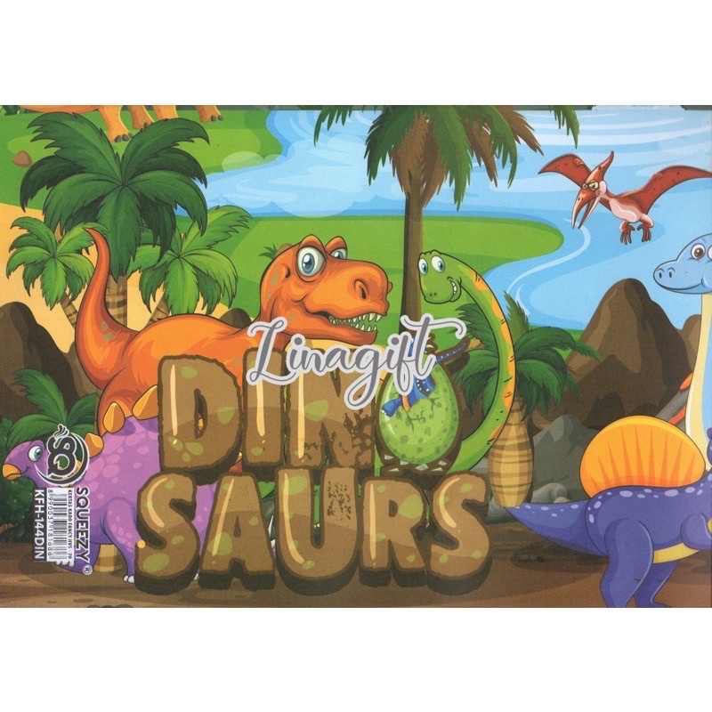 ( 5 Lembar ) KERTAS KADO SQ DOFF - GIFT WRAPPING PAPER ANIMAL CUTE / DINO / DINOSAURUS / LION / KOALA / OWL / BEE / SINGA / LEBAH / TYREX